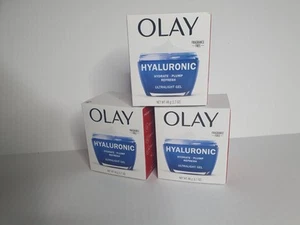 3x Olay Hyaluronic Hydrating Plump Refresh gel ultraleggero 1,7 oz nuovo con scatola lotto di 3 - Foto 1 di 3