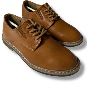 NIB Kenneth Cole New York Klay Flex Slip Cognac Dress Shoes Oxfords Sz 11 - Picture 1 of 14