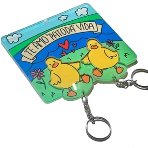 2X(Llavero Patito Creativos Adornos Llave Lindo PVC + Acrílico Pareja Llave8480 - Imagen 1 de 7