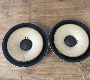 Pair of vintage JBL 2213H woofers 4311b Monitor Speakers Tested Read one torn - Picture 1 of 14
