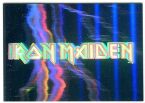 IRON MAIDEN 1991 Impel Mega Metal HOLOGRAM Sticker QTY - Picture 1 of 3