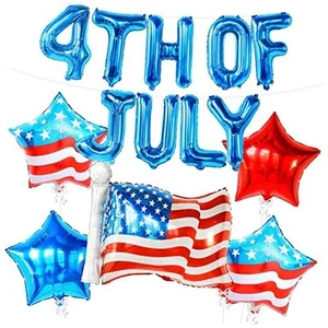 , 4th of July Balloons Decorations - 26 Inch, USA Balloons | American Flag - Picture 1 of 7