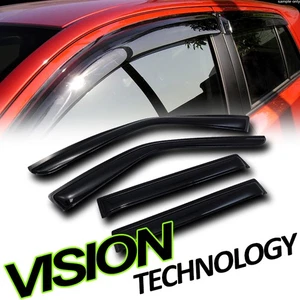 Rain/Wind Tint Guard Shade Deflector Window Visors 4Pc For 93-98 Grand Cherokee - Picture 1 of 2
