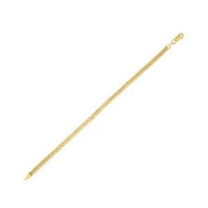 14k Yellow Gold Bismark Bracelet (3.50 mm) - Picture 1 of 6