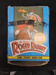Who Framed Roger Rabbit Topps Caja/Paquete Tarjetas Coleccionables Lote 29 1988 Sin Abrir - Imagen 1 de 4
