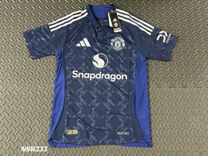 ADIDAS MANCHESTER UNITED 24/25 VISITANTE AUTÉNTICO JERSEY AZUL IU1391 TALLA PEQUEÑA NUEVO - Imagen 1 de 6
