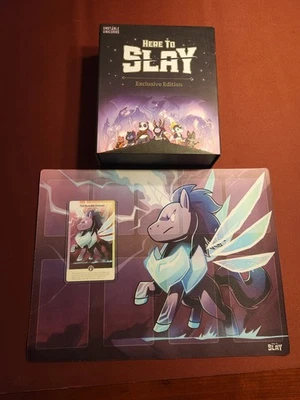 Here to Slay Exclusive Kickstarter 2020 Unstable Unicorn Party Leader Mat & Card - Image 1 of 4