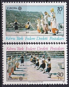 Turkish Cyprus 1981 Yvert #88/89 Europe CEPT MNH VF - Picture 1 of 1