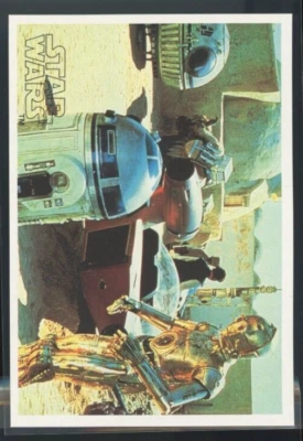R2-D2 C-3PO 1977 Topps Yamakatsu Star Wars Large The Droids Are Reunited C14 - Image 1 of 2