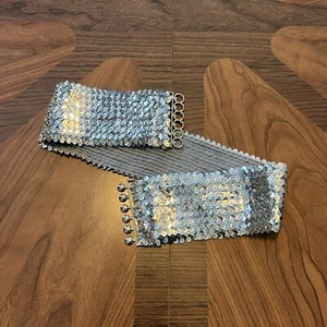 Vintage Sequin Cumberbun 80s Belt Clasp - Picture 1 of 8