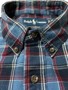 Ralph Lauren hellblau rot kariert Langarm Button Down klassische Passform LT Herren - Bild 1 von 11