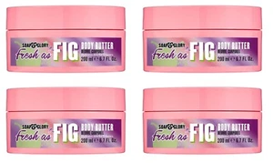 Soap & Glory Fresh as Fig Body Butter Body Moisturizer Dry Shea Butter Aloe -4Pk - Picture 1 of 6