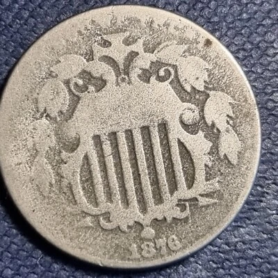 1876 Shield Nickel 5c Circulated #89075 - Image 1 of 2