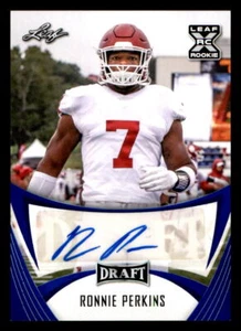 2021 Leaf Draft AUTO Blue #BARP2 Ronnie Perkins (ref 225116) - Picture 1 of 2