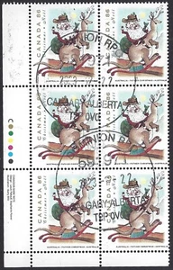 Canada # 1501 "FATHER CHRISTMAS" Fine Used 1993 Cancelled Issues - Picture 1 of 2