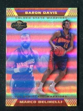 2007-08 Topps Co-Signers Gold Blue Foil #65 Marco Belinelli RC Baron Davis 5/5