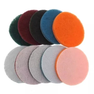 100mm Nylon Fiber Scouring Pads Hook & Loop Abrasive Cleaning Pads 240-3000 Grit - Picture 1 of 18