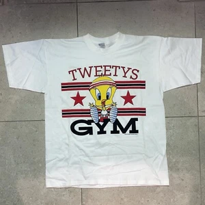 Vintage 1996 Looney Tunes Tweetys Gym T-Shirt Size Men’s XL Deadstock - Picture 1 of 5