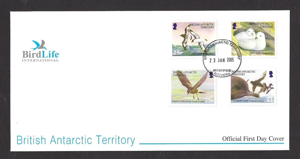 British Antarctic Territory BAT FDC Scott 345-348 2005 Birds - Image 1 of 1