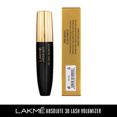 3x Lakmé Absolute 3D Lash Volumizer, Black, 15 ml Look Smart Eyes Intense Black - Image 1 of 4