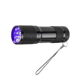 2 x UV 9 LED Black Light Torch, Ultra Violet Gas Leak Bug Blood Urine Detector - Picture 1 of 7