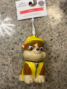 Hallmark Paw Patrol Rubble Decoupage Christmas Tree Ornament NEW! - Picture 1 of 1