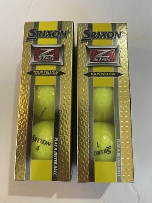 Srixon Z Star  2 TOUR YELLOW - 3 GOLF BALLS in box-NIB-BOX  NEW - Image 1 of 4