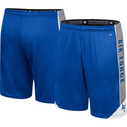 Men's Colosseum Royal Air Force Falcons Haller Shorts Cover