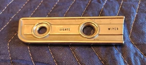 1965 Plymouth Barracuda Valiant Drivers Side Dash Bezel Trim Lights Wiper 65 - Picture 1 of 2