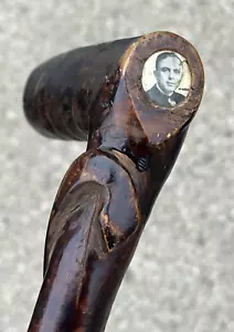 Antique Southern Folk Art Snake Cane Political Button 1920s Tennessee - Picture 1 of 24