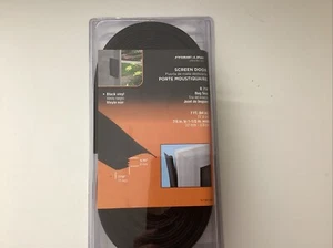 Prime-Line 7 piedi nero vinile schermo scorrevole porta insetti striscia meteorologica - Foto 1 di 2