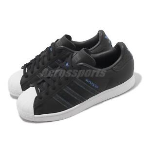 adidas Originals Superstar Black Blue White Men Classic Casual Shoes ID4687