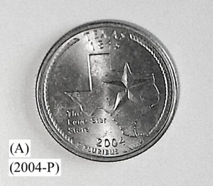 2004-P- TEXAS STATE QUARTER FROM A US MINT ROLL C- NGC PRICE CHARTS (A) - Picture 1 of 5