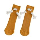 Magnetic 3D Holding Hand Socks Cute Couple Socks Cute Cotton Ankle Socks