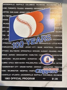 1983 Columbus Clippers Otis Nixon, Minor League Program - Picture 1 of 9