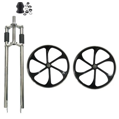 29" Bicycle Non Suspension 1" Threaded Fork w/headset & Mag Wheelset 100*135mm - Image 1 of 4