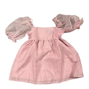 Forever 21 My Melody Adult Pink Puffy Sleeves Dress Sz S/M NEW - Picture 1 of 9