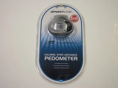 SPORTLINE WV3477PW #345 Calorie Step Distance Pedometer - Image 1 of 4