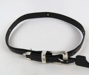 Belt Genuine Pure Grain Leather Western Silver Concho Decor Size M 32" Long? NEW - Picture 1 of 6