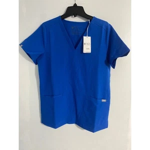 Figs scrub set women’s S blue straight leg medical basic workwear NEW - Picture 1 of 7
