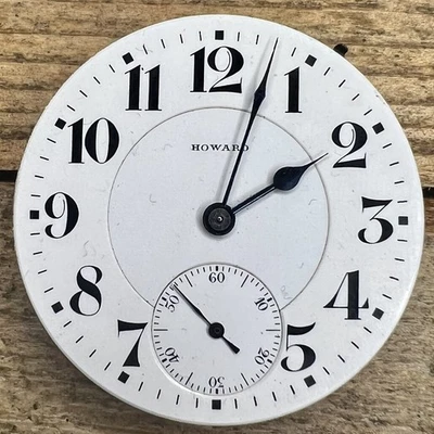 Movimiento Reloj Bolsillo Howard Años 16 - Serie 10 - 21 Joyas, Ajustado 5 Posiciones Foto 1 de 2