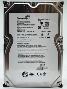 Seagate BarraCuda 7200.12 ST31000528AS Interne Festplatte 1TB 3,5" HDD SATA - Afbeelding 1 van 4