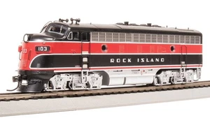 Broadway Limited HO 8304 EMD F7A, CRIP 103, Red/Black w/ Aluminum Trucks - Picture 1 of 1