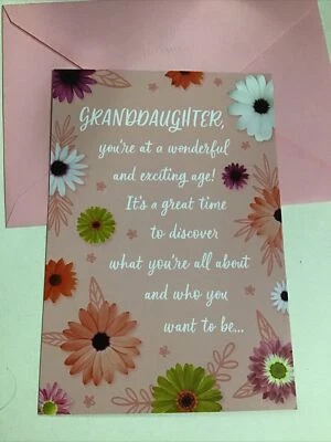 Happy Birthday GrandDaughter Beautiful Amazing And Smart Hallmark Greeting Card