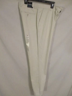 Pantalones Chaps 100% Algodón Piedra Sólida Clásicos Rectos Frente Plano SR$60 NUEVOS Foto 1 de 3