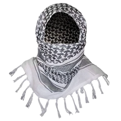 Bufanda árabe táctica Keffiyeh de algodón original Shemagh - Imagen 1 de 4