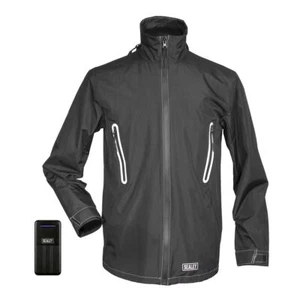 Sealey 5V Heated Rain Jacket with Power Bank 20Ah - X-Large HJ08KIT - Picture 1 of 7
