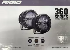 Rigid Industries 360-Series 4in LED SAE J583 Fog Light - White (Pair) - Picture 1 of 3