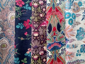 5 pieces of Liberty Tana Lawn cotton quilting Scrap Pack Size 14 x 19 cm - Picture 1 of 6