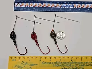 5 PERSONALIZZATE Spinnerbait Head 3/4 oz BRACCIO CORTO Esca Spinner Ombreggiatura Dipinta Torta - Foto 1 di 14